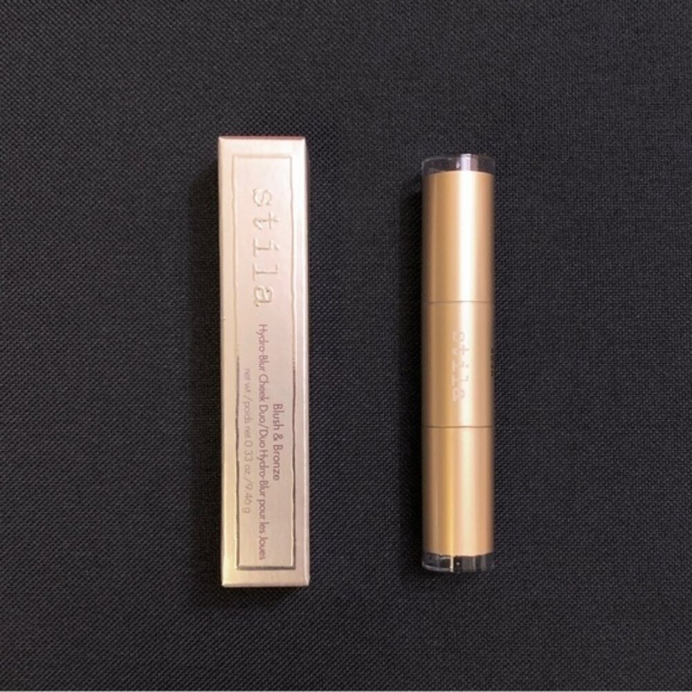 STILA Hydro-Blur Blush & Bronze Cheek Duo Cream Stick Contour — Papaya & Tan